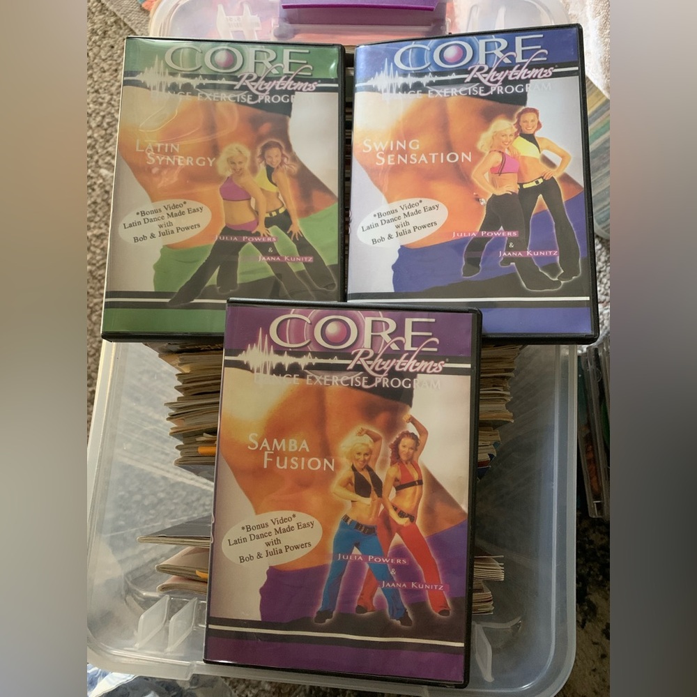 Core Rhythms Dance Exercise Program Bundle of 3 DVD’s Pre owned